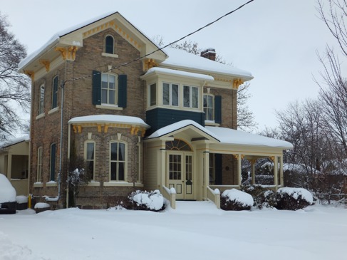 Buff colour brick Italianate style house